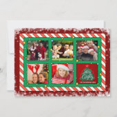 Individuelle Weihnachtskarte mit fünf Fotos Feiertagskarte (Vorderseite)