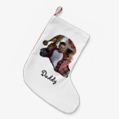 Individuelle Weihnachtsmannmütze Foto Weihnachtsfa Kleiner Weihnachtsstrumpf (Vorderansicht (hängend))