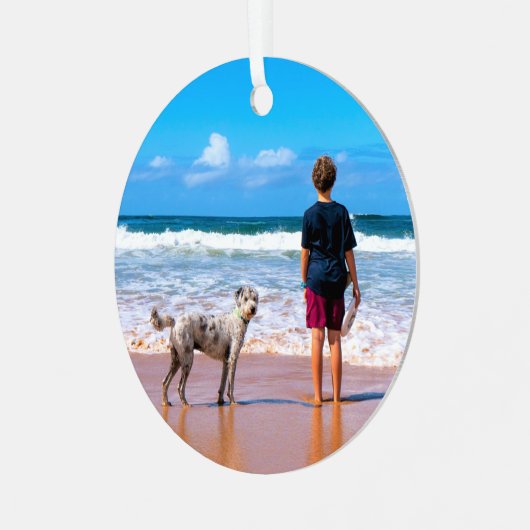 Individuelle Weihnachtsschmuck für Fotos Ihr eigen (Vorderseite links)