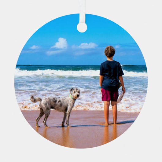 Individuelle Weihnachtsschmuck für Fotos Ihr eigen (Vorderseite)