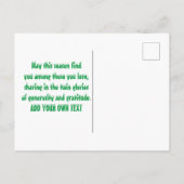 Individuelle Weihnachtsschneeflocken und Weihnacht Postkarte (Rückseite)