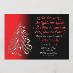 Individuelle Weihnachtszeit-Party Einladung
