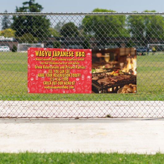 Individuelle Werbefläche für japanisches Barbecue  Banner (Insitu)