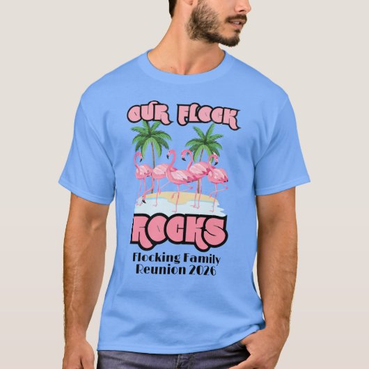 Individuelle Wiedersehen unserer Flock Rocks T-Shirt (Vorderseite)