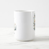 Individuelle Wildblumen-Monogramm-Tasse zum Mutter Kaffeetasse (Mittel)