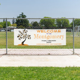 Individuelle Willkommensfamilie Wiedersehen Modern Banner