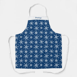 Individuelle Winter Snowflake All-over Print-Schür Schürze