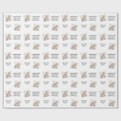 Individuelle Woodland Forest Animal Baby Dusche Geschenkpapier (Flach)