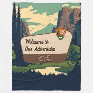 Individuelle Yosemite Valley Familien-Camping-Aben Fleecedecke