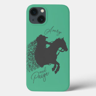 Individuellen Namen und Colors Horse Girl T - Shir Case-Mate iPhone Hülle