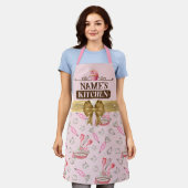 Individuellen Namens Küche, Backwerkzeug und Goldb Schürze (Getragen)