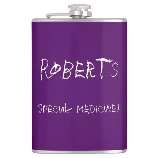 Individuellen Namens Special Medicinal Flakon Flachmann (Vorderseite)