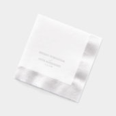 Individuellen Namens Wedding Verlobung Bridal Servietten Mit Folie (Links)