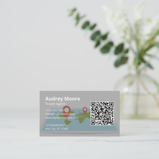 Individueller Agent Visitenkarte (Stehend Vorderseite)