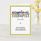 Individueller Arbeitstherapeut Karte (Gelbe Blume)