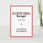Individueller Arbeitstherapeut mit OT-Abschluss Karte (Vorderseite)