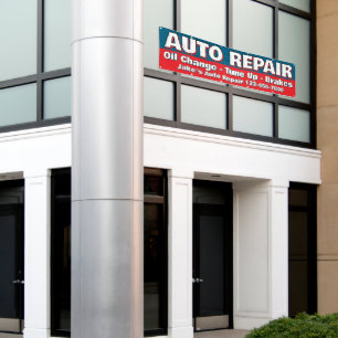 Individueller Auto-Reparaturservice Bremsen Ölwech Banner