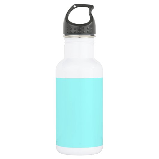 Individueller Baby Blue Color Designer Edelstahlflasche (Vorderseite)
