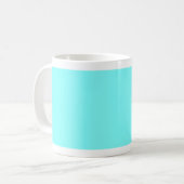 Individueller Baby Blue Color Designer Kaffeetasse (Vorderseite Links)
