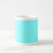 Individueller Baby Blue Color Designer Kaffeetasse (Mittel)