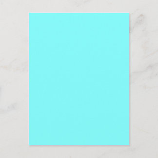 Individueller Baby Blue Color Designer Postkarte