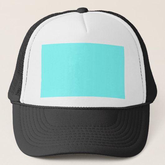 Individueller Baby Blue Color Designer Truckerkappe (Vorderseite)