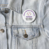 Individueller Baseballspieler der Purple High Scho Button (Beispiel)