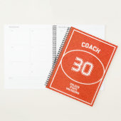 Individueller Basketball Textur Orange Planer (Anzeige)