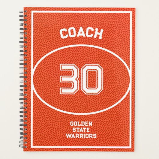 Individueller Basketball Textur Orange Planer (Vorderseite)