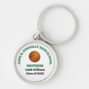 Individueller Basketballspieler der Green High Sch Schlüsselanhänger