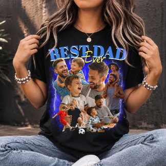 Individueller 'Best Dad Ever' Bootleg-Stil-Vater-C T-Shirt