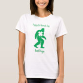 Individueller Bigfoot St. Patrick's Day T-Shirt (Vorderseite)