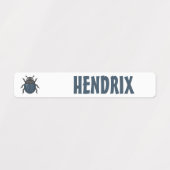 Individueller Bug-Schulname Etiketten (Design 1)