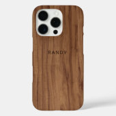 Individueller Chic Retro Stilvolle Holzkorneffekte Case-Mate iPhone Hülle (Rückseite)