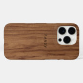 Individueller Chic Retro Stilvolle Holzkorneffekte Case-Mate iPhone Hülle (Rückseite (Horizontal))