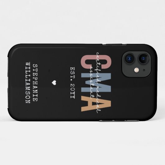 Individueller CMA zertifizierter medizinischer Ass Case-Mate iPhone Hülle (Rückseite (Horizontal))