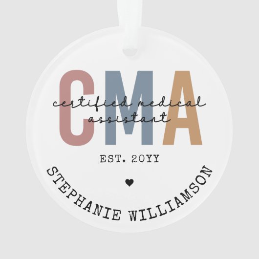 Individueller CMA zertifizierter medizinischer Ass Ornament (Rückseite)