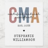 Individueller CMA zertifizierter medizinischer Ass Weinetikett (Einzelnes Label)