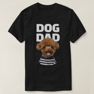 Individueller cooler Hund Papa Foto Personalisiert T-Shirt