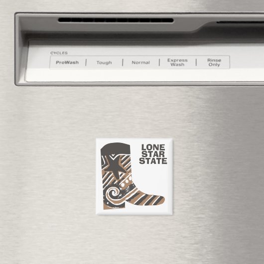 individueller Cowboy-Bootmagnet Magnet (In Situ (Geschirrspüler))