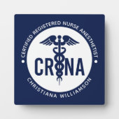 Individueller CRNA zertifizierter Krankenpfleger Fotoplatte (Vorderseite)