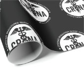 Individueller CRNA zertifizierter Krankenpfleger Geschenkpapier (Rolleneckpunkt)