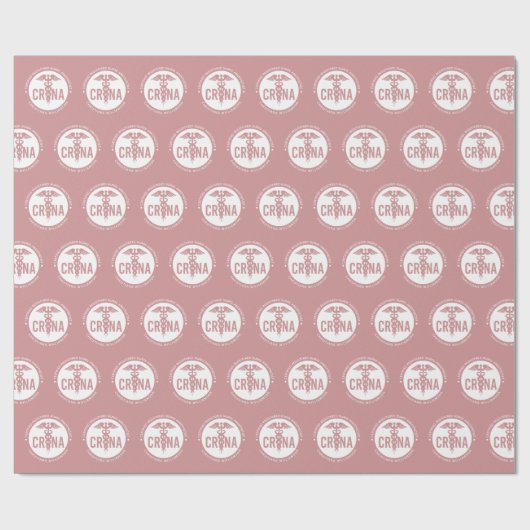 Individueller CRNA zertifizierter Krankenpfleger Geschenkpapier (Flach)