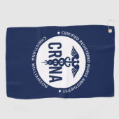 Individueller CRNA zertifizierter Krankenpfleger Golfhandtuch (Horizontal)