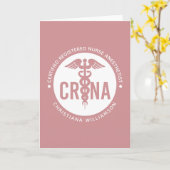Individueller CRNA zertifizierter Krankenpfleger Karte (Gelbe Blume)