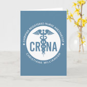 Individueller CRNA zertifizierter Krankenpfleger Karte (Gelbe Blume)