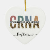 Individueller CRNA zertifizierter Krankenpfleger Keramik Ornament (Vorne)