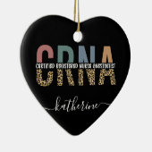 Individueller CRNA zertifizierter Krankenpfleger Keramik Ornament (Rechts)