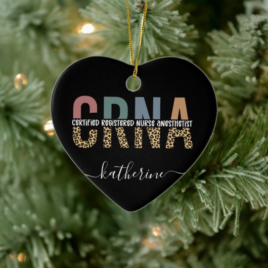 Individueller CRNA zertifizierter Krankenpfleger Keramik Ornament (Baum)