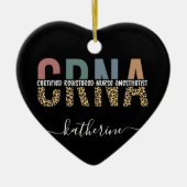 Individueller CRNA zertifizierter Krankenpfleger Keramik Ornament (Vorne)